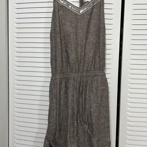 Linen jumpsuit shorts
